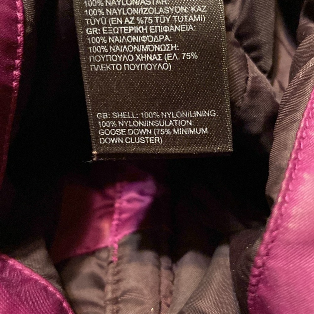 The North Face 550 Purple Puffer Jacket Small Y2K - Picture 12 of 14